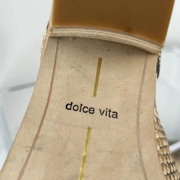 Dolce Vita Sonni Snakeskin Leather Ankle Booties Pointed Toe Block Heel Size 7.5 - Picture 14 of 16